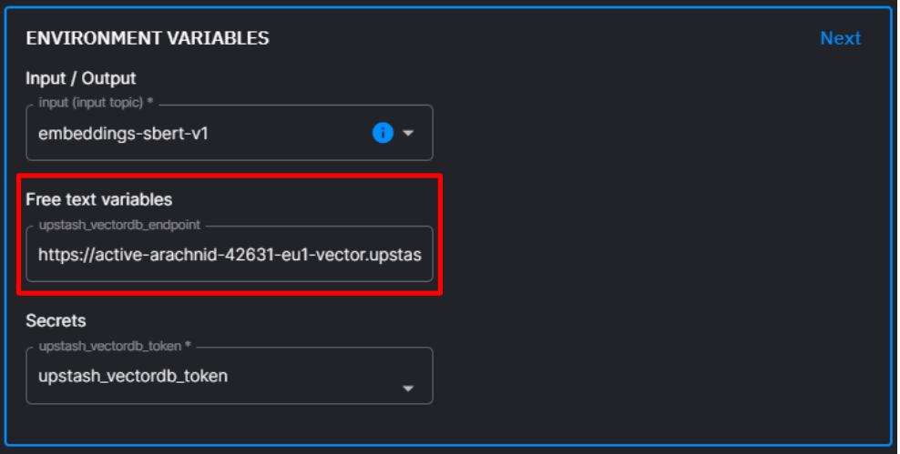 Upstash Environment Variables Upstash Environment Variables